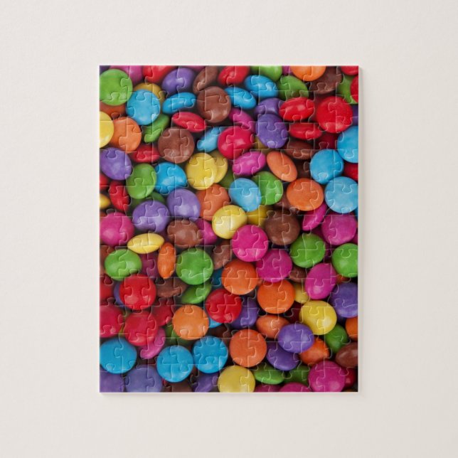 Puzzle Chocolate candy rainbow color (Vertical)