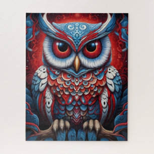 Puzzle Chouette cosmique de sagesse
