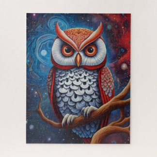 Puzzle Chouette cosmique de sagesse