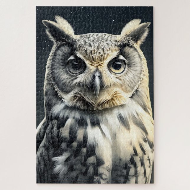 Puzzle Chouette curieuse (Vertical)