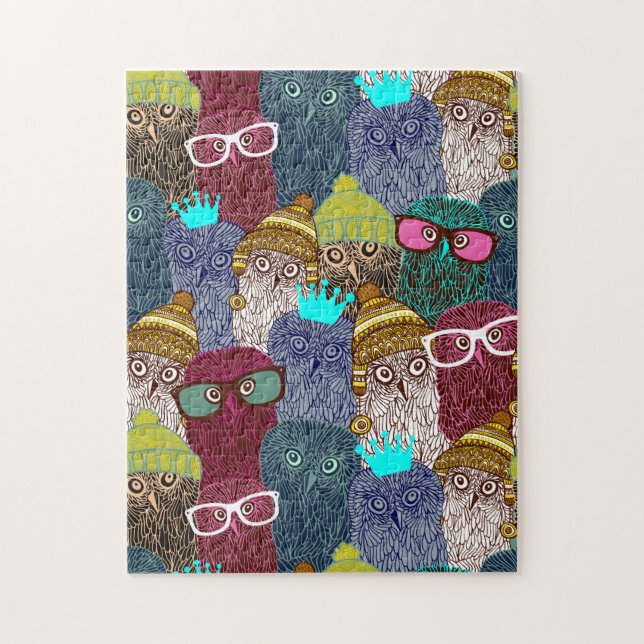 Puzzle Chouette dans la couronne (Vertical)