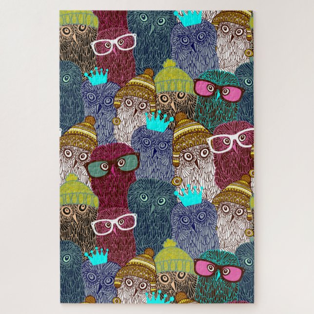 Puzzle Chouette dans la couronne (Vertical)