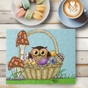 Puzzle Chouette de Pâques mignonne