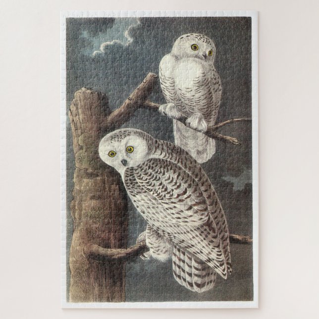Puzzle Chouette des neiges par Audubon (Vertical)