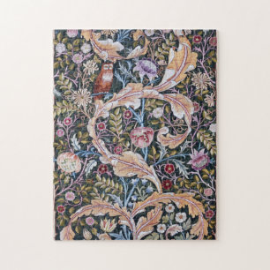 Puzzle Chouette et fleurs, William Morris