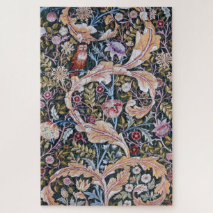 Puzzle Chouette et fleurs, William Morris
