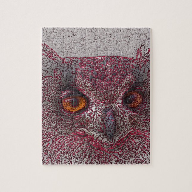 Puzzle Chouette éthérée (Vertical)
