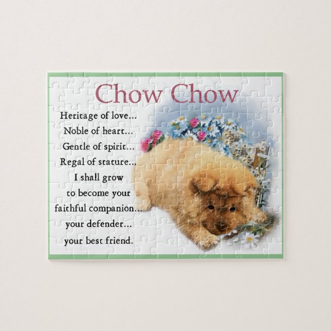 Puzzle Chow Chow Héritage de l'amour (Horizontal)