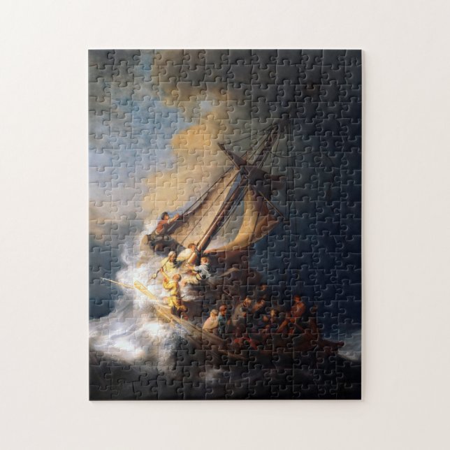 Puzzle Christ dans la tempête sur la mer de Galilée, 1633 (Vertical)