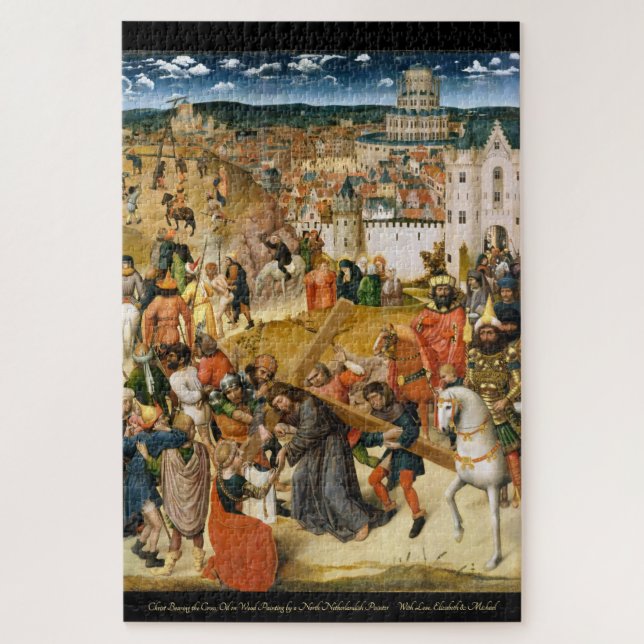 Puzzle Christ Portant la peinture à l'huile d'art croisé  (Vertical)