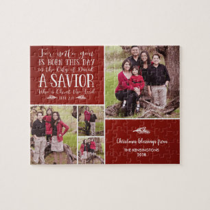 Puzzle Christian Christmas Collage Luke 2 Photo Rouge