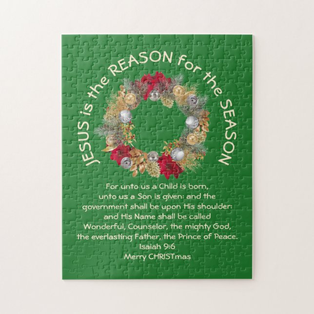 Puzzle Christian JÉSUS EST LA RAISON DE Noël (Vertical)