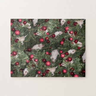 Puzzle: Christmas Mouse Collage Jigsaw Puzzle