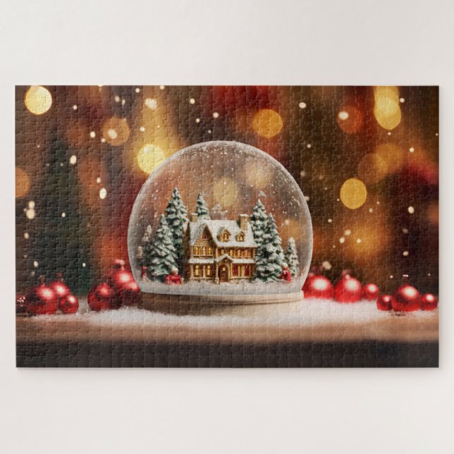 Puzzle Christmas Snowglobe (Horizontal)