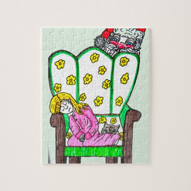 PUZZLE CHRISTMAS WAITING FOR SANTA   (Vertical)