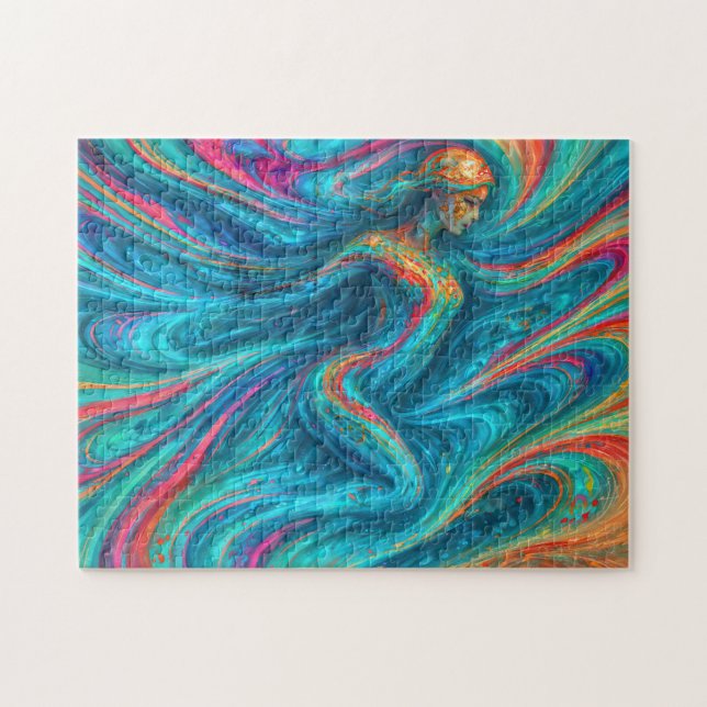 Puzzle "Chromisca" - Portrait d'enceinte fluide (Horizontal)