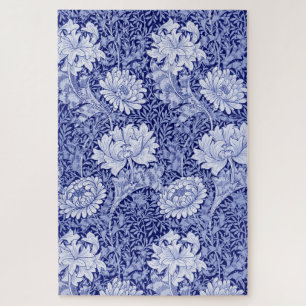 Puzzle Chrysanthème Bleu, William Morris