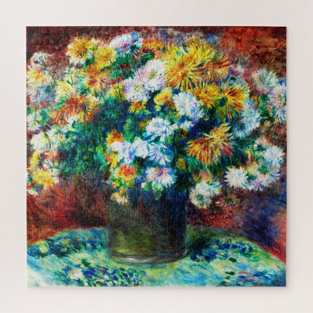Puzzle Chrysanthèmes par Pierre-Auguste Renoir (Vertical)