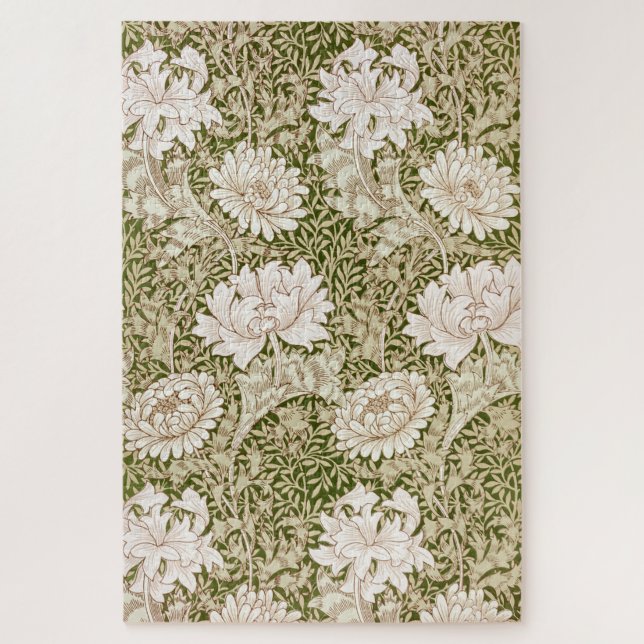 Puzzle Chrysanthemum Gold, William Morris (Vertical)