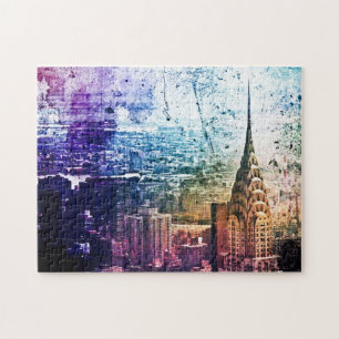 Puzzle Chrysler construisant - peinture éclaboussée - N