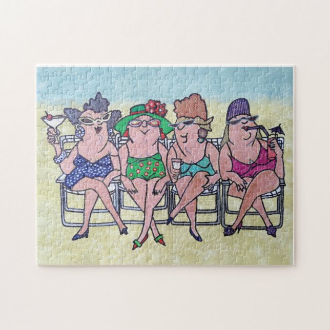 Puzzle CHUBBY MIDDLE AGED Bathing Beauties (Horizontal)
