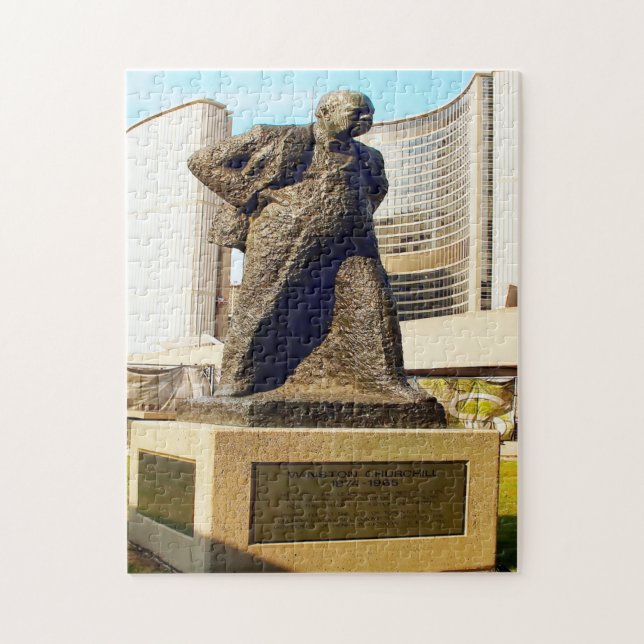 Puzzle Churchill Statue Toronto. (Vertical)