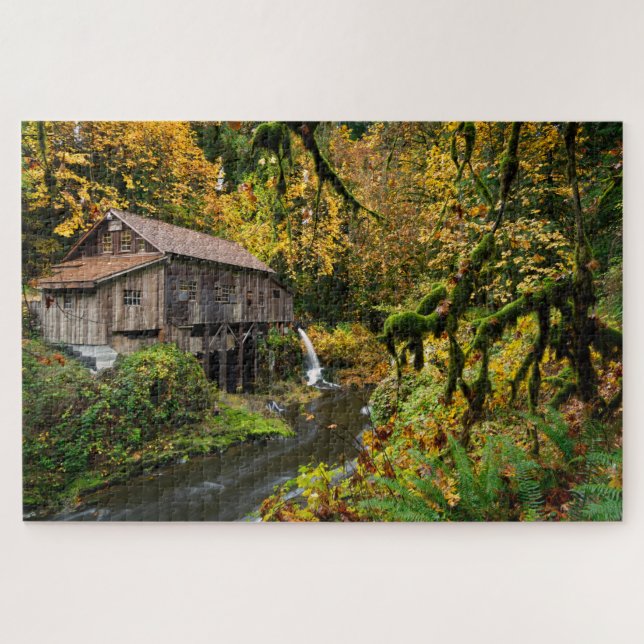 Puzzle Chute à Cedar Creek Grist Mill à Washington (Horizontal)