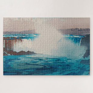 Puzzle Chutes du Niagara, Hiroshi Yoshida, coupe de bois