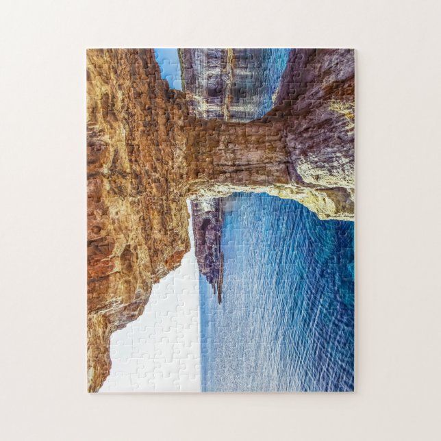 Puzzle Chypre Cavo Greko Sea Caves Chypre. (Vertical)