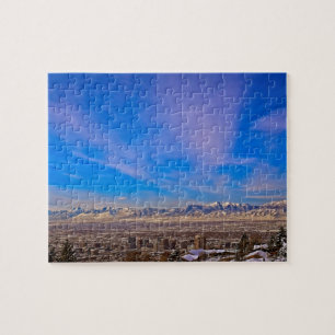 Puzzle Ciel au-dessus de Salt Lake City, Utah - 8x10 - 11