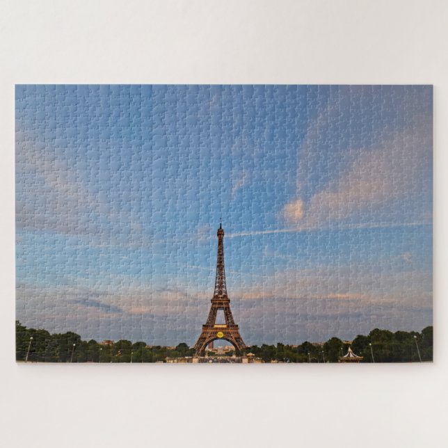 Puzzle Ciel bleu et Tour Eiffel - 20x30 - 1014 pcs (Horizontal)
