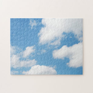 Puzzle Ciel bleu nuages blancs