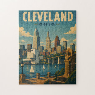 Puzzle Ciel de Cleveland Ohio vintage