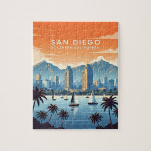Puzzle Ciel de San Diego vintage avec des voiliers