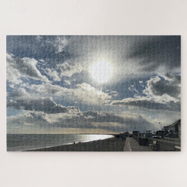 Puzzle Ciel Dramatique Octobre Au-Dessus De Hythe Bay Ken (Horizontal)