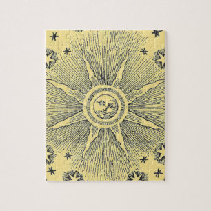 Puzzle Ciel Nocturne Antique Étoiles Solaires Zodiaque Mé