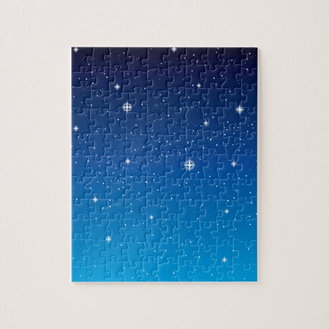 Puzzle Ciel nocturne étoilé bleu profond (Vertical)