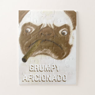 Puzzle Cigar à puggy Grumpy AFICIONADO personnalisé