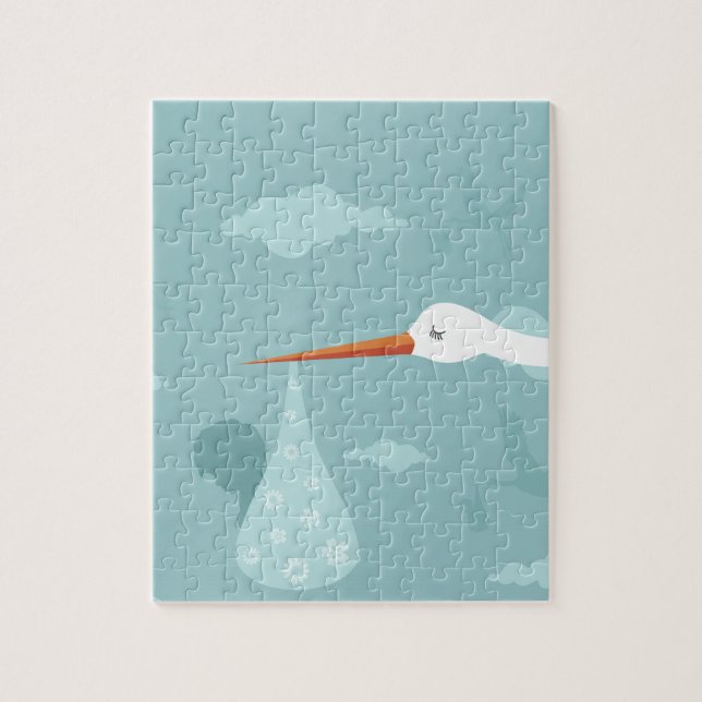 Puzzle Cigogne et l'enfant (Vertical)