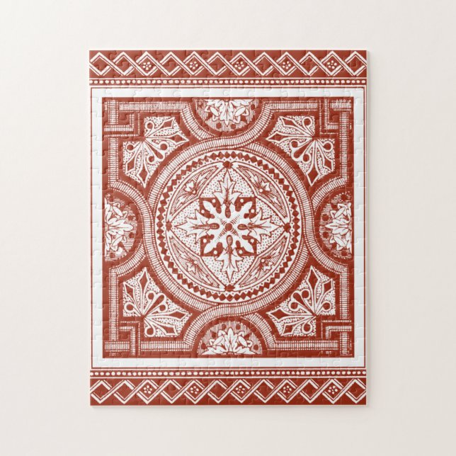 Puzzle Cinnabar Woodblock IV (Vertical)