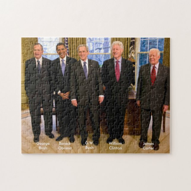 Puzzle Cinq présidents américains (Horizontal)