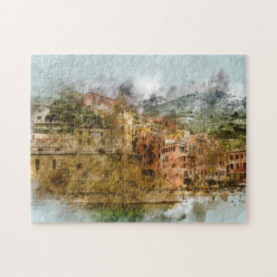 Puzzle Cinque Terre Italie Plage Amalfi Côte Bâtiments