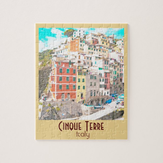 Puzzle Cinque Terre, Italie Vintage (Vertical)