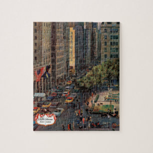 Puzzle Cinquième avenue par John Falter