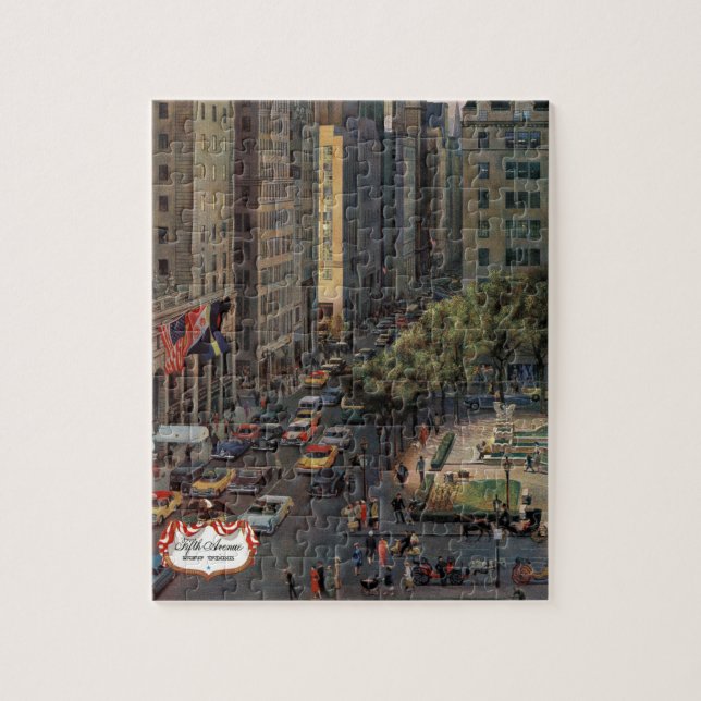 Puzzle Cinquième avenue par John Falter (Vertical)