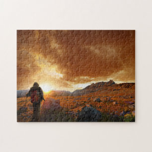 Puzzle Cinty Mountain Sunset - Parc national des Glaciers