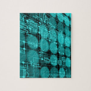 Puzzle Circuit informatique futuriste Cyberpunk