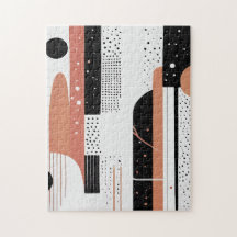 círculos y formas abstractas boho