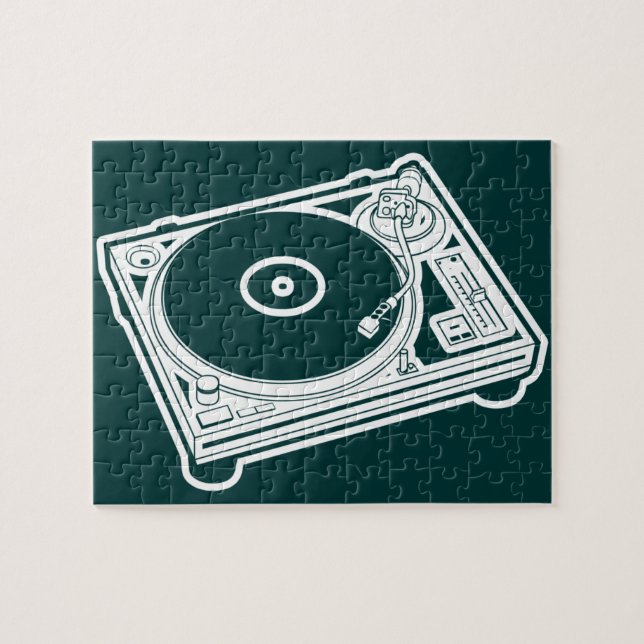 Puzzle Cire/Tourne-disque de vieille école (Horizontal)