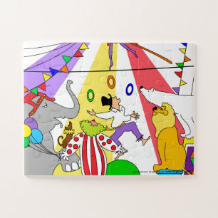 Puzzle cirque fantaisiste pour enfants